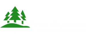 tree busters logo - white